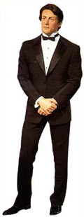 Waxy figure of Silvester Stallone